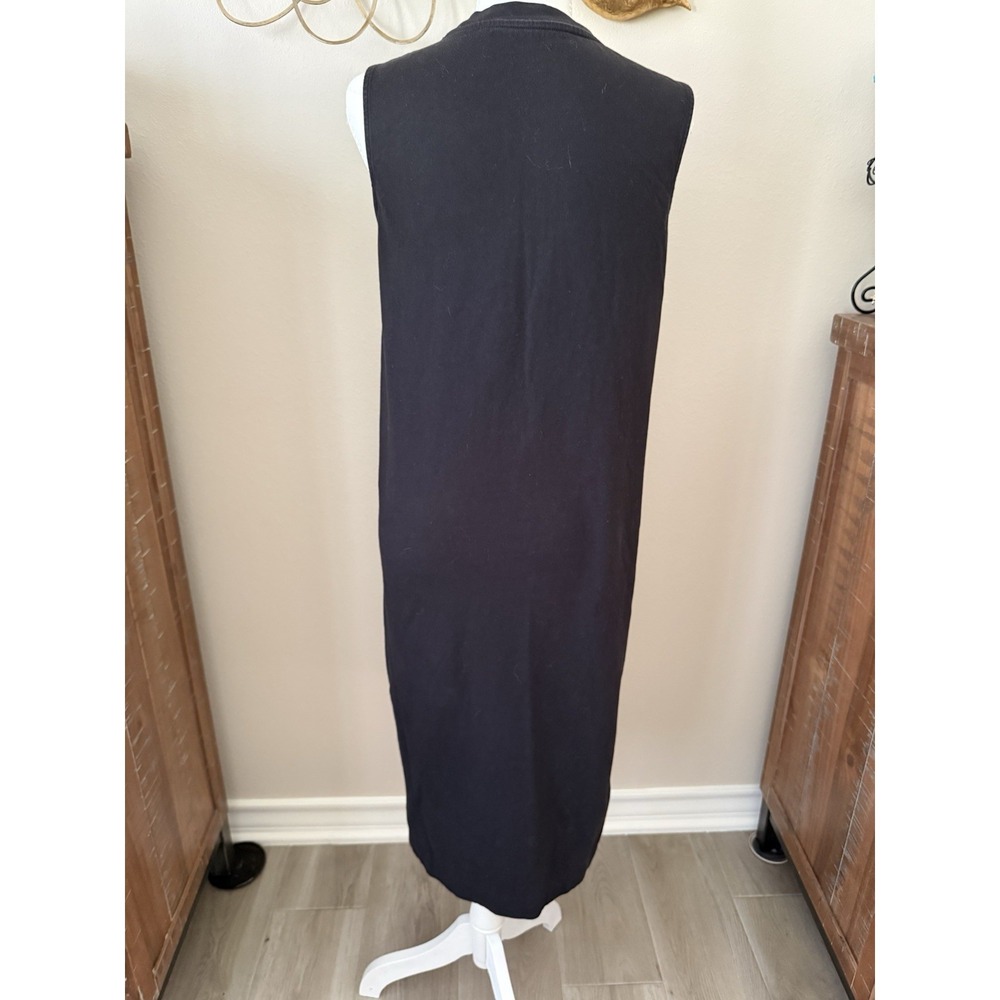 Everlane Black Sleeveless Weekend Tank Dress Midi Minimalist Basic‎ Size S - Picture 4 of 8